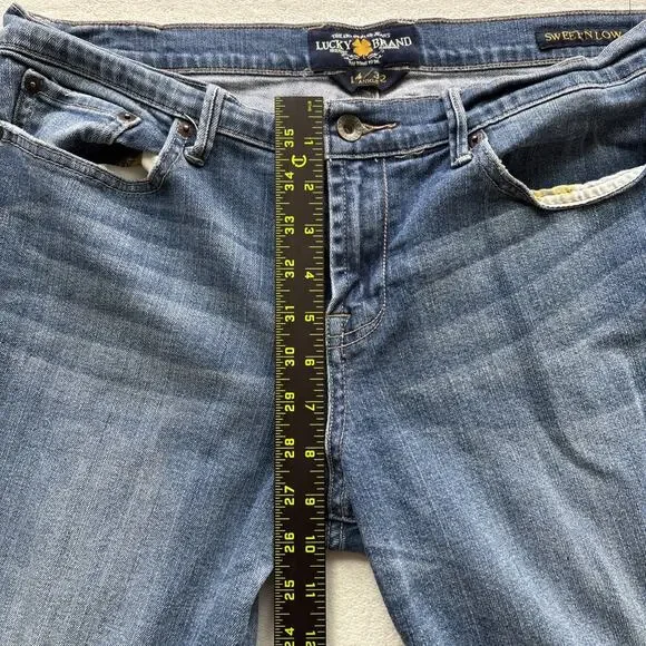 Lucky Brand Jeans Women Sweet N Low 14 / 32 Ankle Bootcut Normcore Preppy Y2K - Picture 6 of 12